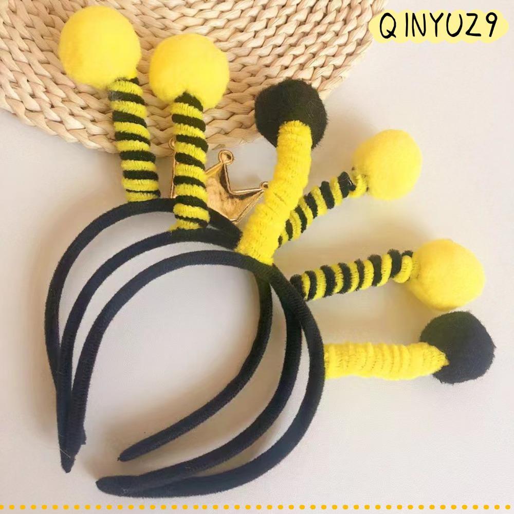 QINYUZ9QX Bee Costume Headband, Ants Childrens Day Costume Hair Hoop, คอสเพลย์ Bee Hair Accessories 
