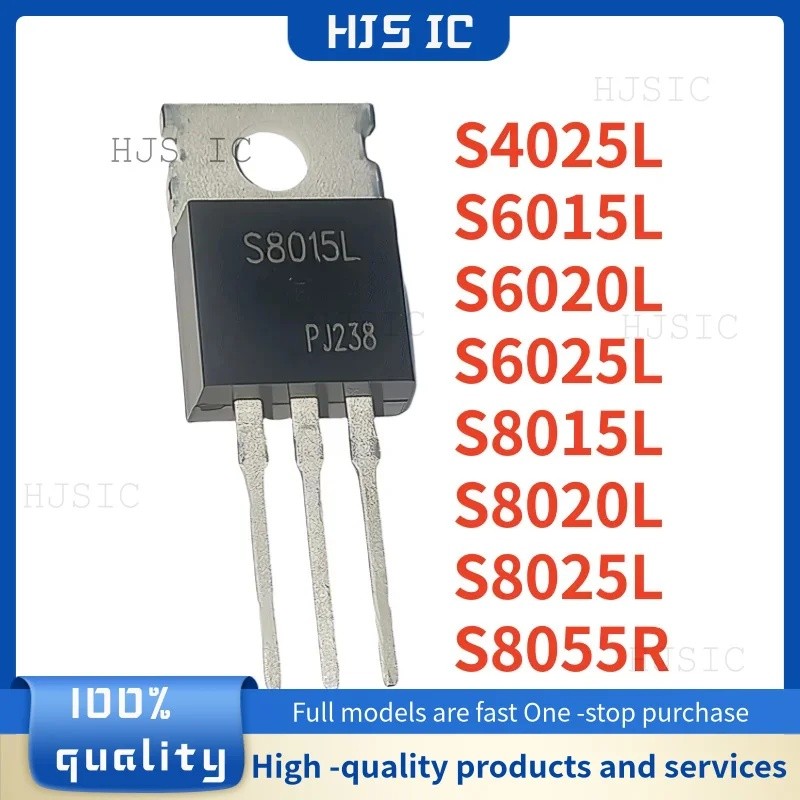 5PCS S8025L S8015L S8025 TO-220 S8020L S8020 S8055R S8055 S6015L S6015 S6020L S6020 S6025L S6025L S4
