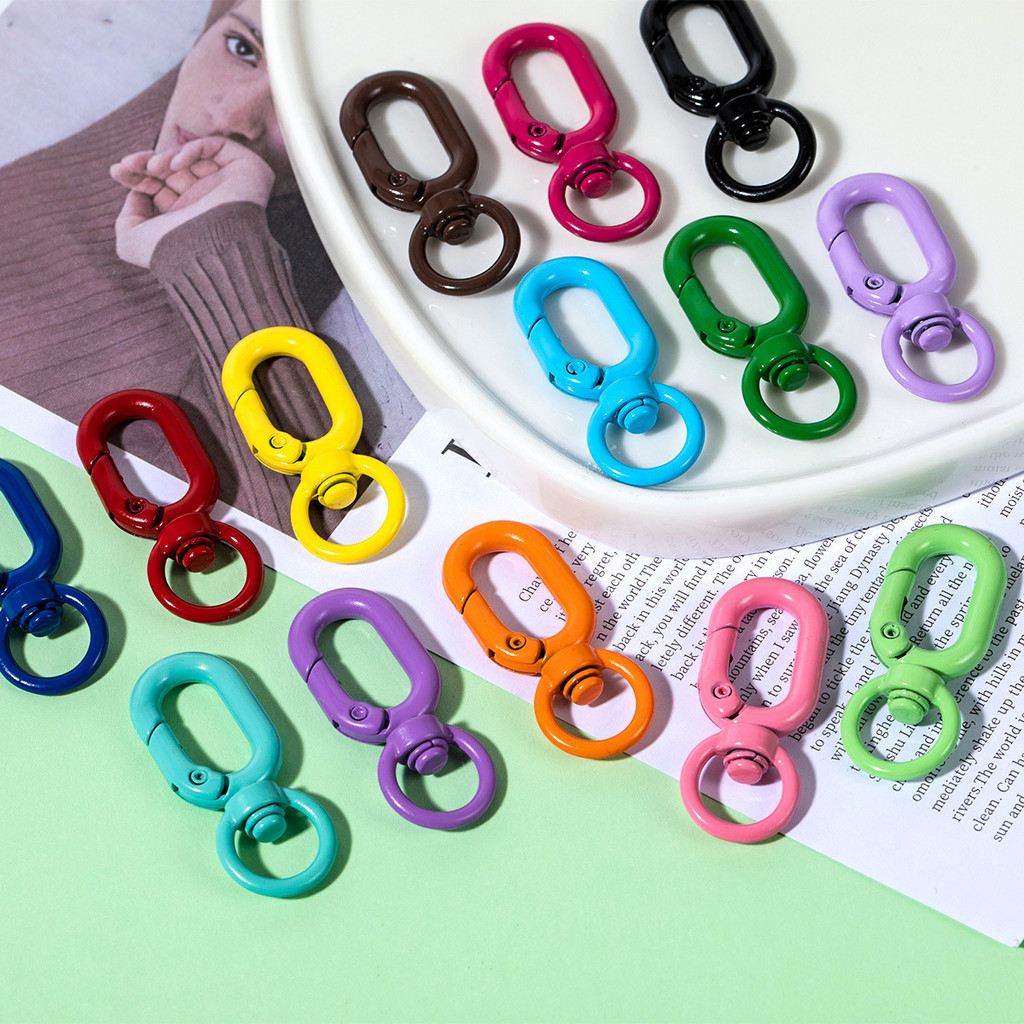 START-UP✨✨5 ชิ้นสี U หัวเข็มขัด 8 คำหัวเข็มขัดโลหะผสมฤดูใบไม้ผลิสำหรับทำ diy พวงกุญแจเครื่องประดับ