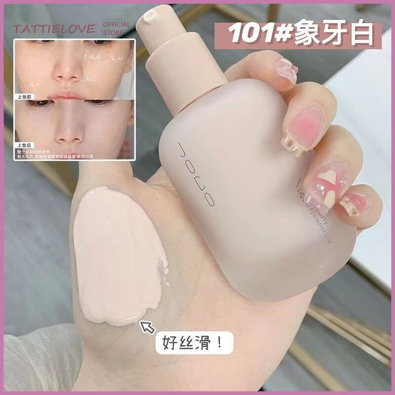 Tattielove JOCO Light and Thin Liquid Foundation Oil Control Moisturizing Hold แต่งหน้าคอนซีลเลอร์สด
