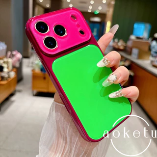 เคสโทรศัพท์สําเร็จรูปหน้าต่างขนาดใหญ่ Dopamine เหมาะสําหรับ iPhone 14 15 16 17 Pro Max รวมทุกอย่างเคลือบเงา AG ซิลิโคนฝาครอบป้องกันการตก