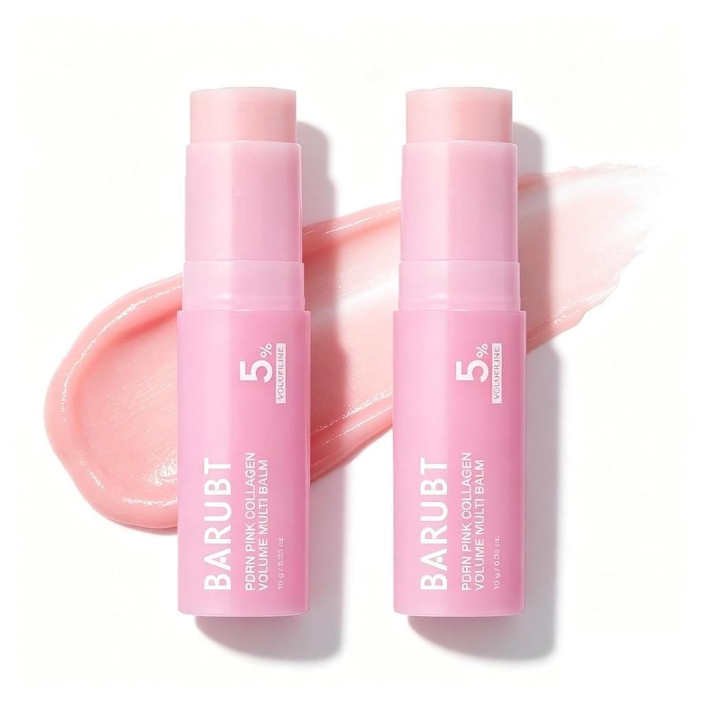 PinkCollagenVolumeMultiBalmStick,AllInOneMultiBalm,EyeMaskสําหรับUnder-Eyes,คอ,Forehead,ileLines,Lip