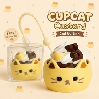 ของเล่นกดปลายนิ้วคลายเครียด พวงกุญแจเค้กแมวน่ารัก กดได้มีแสง สวยเก๋ สั่ง COD