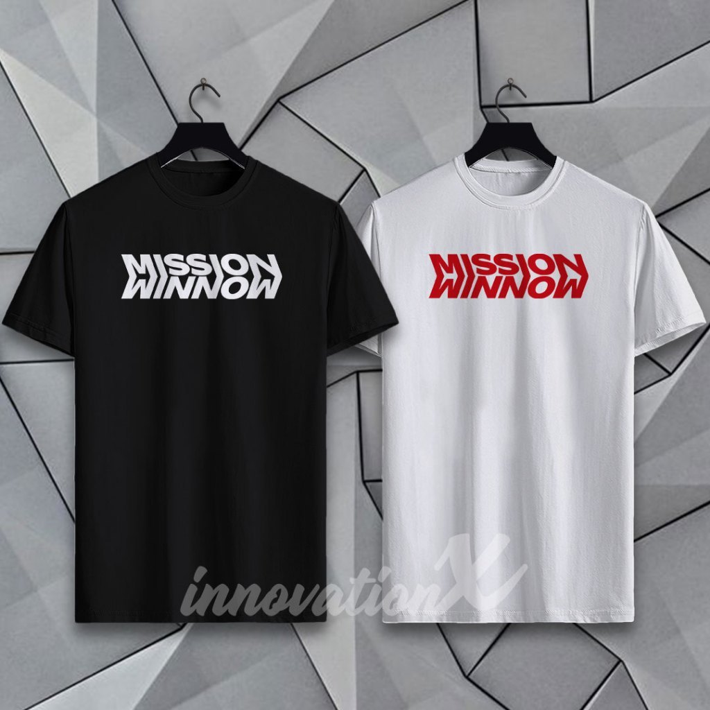 เสื้อยืด MISSION WINNOW Ferrari F1 แขนสั้น 100% Cotton Baju Kerja ชุดแฟชั่น Tee