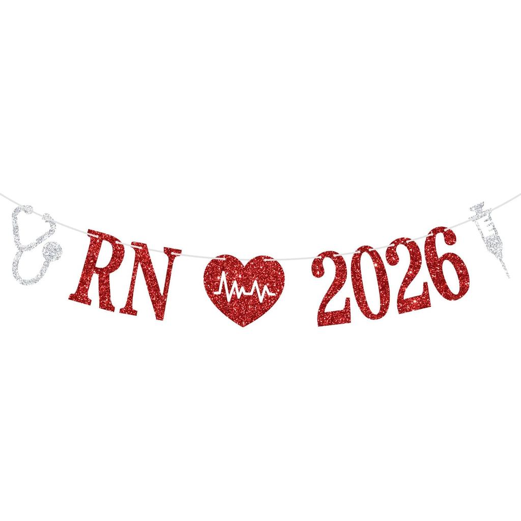 แบนเนอร์ Congrats RN พยาบาลในอนาคต/LPN/BSN Bunting, Congrats Nurse/Doctor, Nursing School Survivor ข