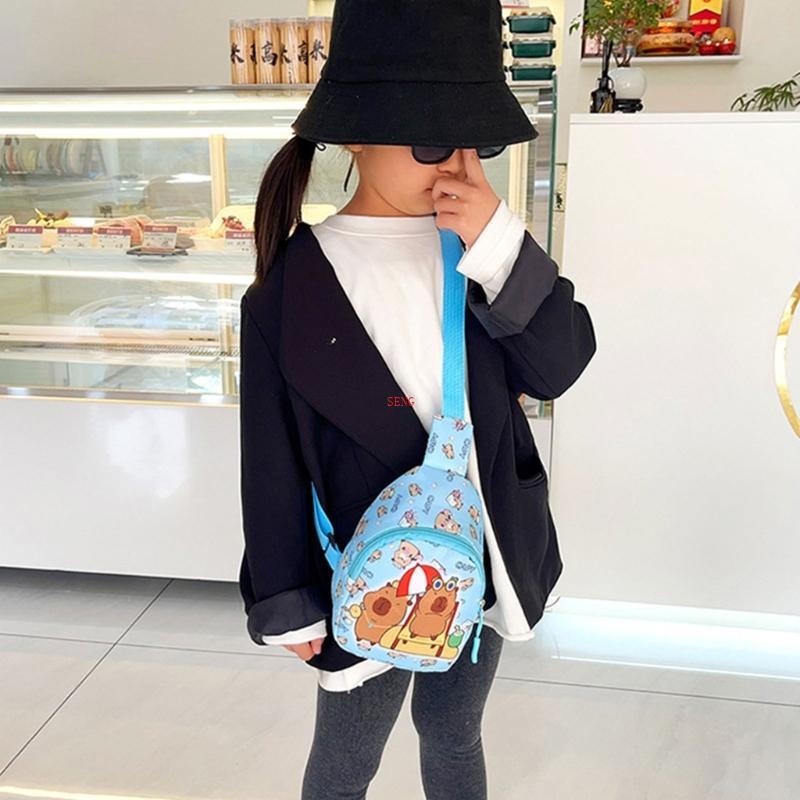 Seng Kids Slings Bag Cartoon Kids Travel Bag Chest Bag Crossbody Mini Backpack