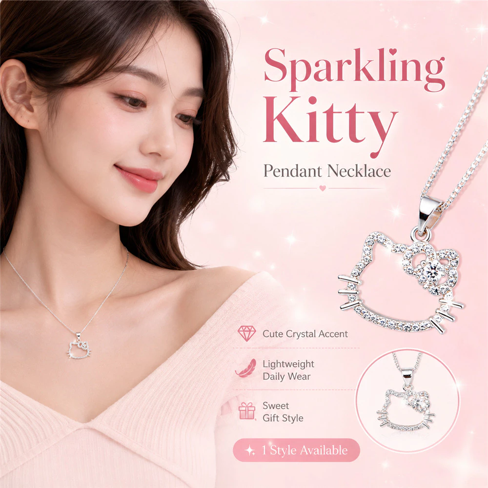 ของขวัญวันเกิดใหม่ สร้อยคอคิตตี้ จี้น่ารักหวาน โซ่กระดูกไหปลาร้า
