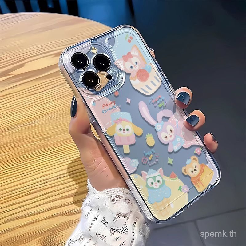 เคสโทรศัพท์สไตล์ใหม่ยืดหยุ่นขนมสัตว์เหมาะสําหรับiPhone 14 15 16 pro max 14pro 14promax 15pro xr xsma