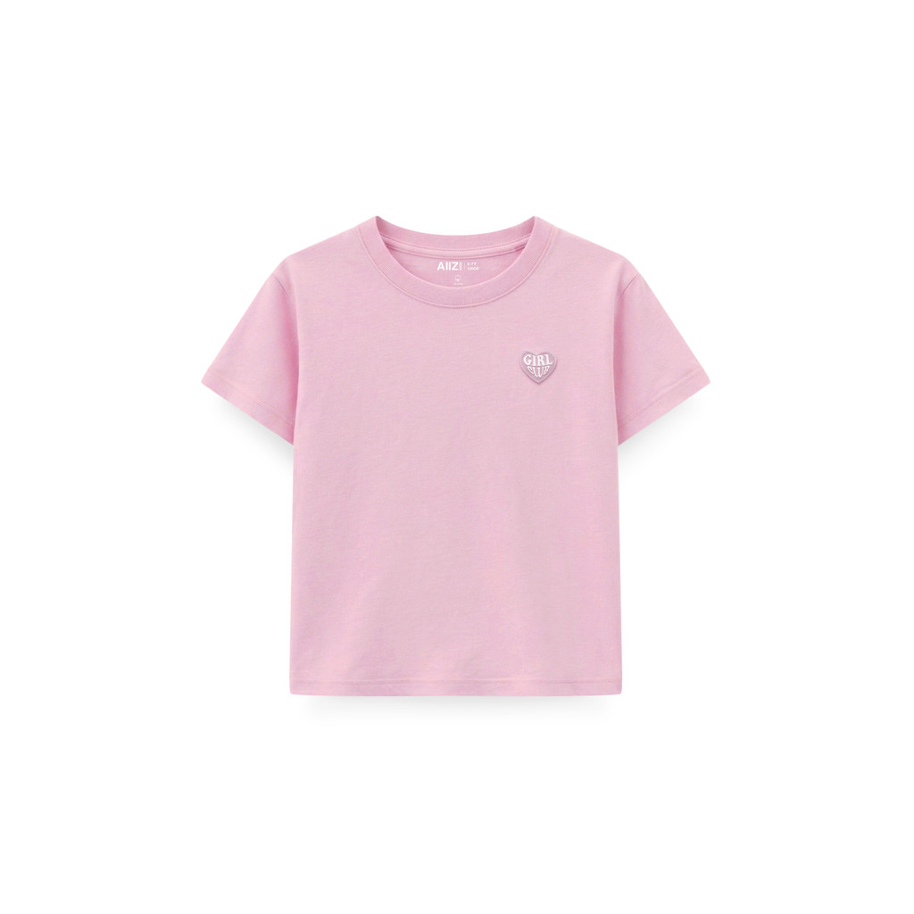 AIIZ (เอ ทู แซด) - AIIZ เสื้อยืดคอกลมเด็กผู้หญิงทรงหลวมสีพื้น AIIZ Girl's Loose fit T-Shirt รูปที่ 7