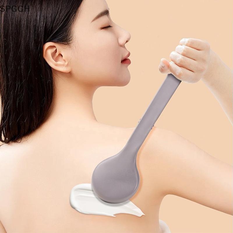 SPGGH Lotion Applicator Body Wash Brush แปรงเบาะ Long Reach Handle Self Application สําหรับ Ba Feet Skin Cream DDC