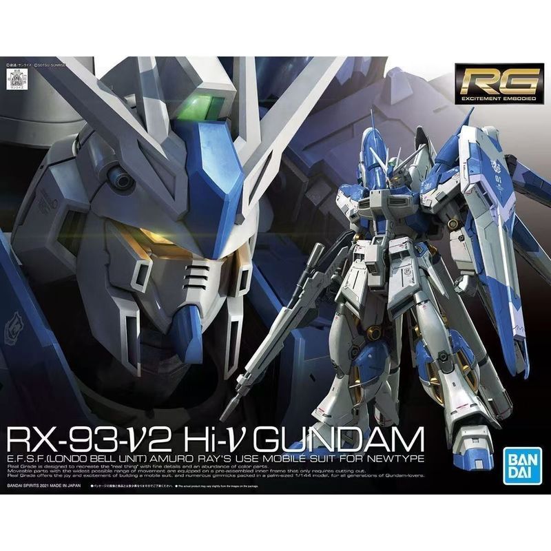 【พร้อมส่ง】gundam artifact[Bandai] RG 36 1/144 Hi-v Manatee Gundam RX-93-V2 Amuro ประกอบ