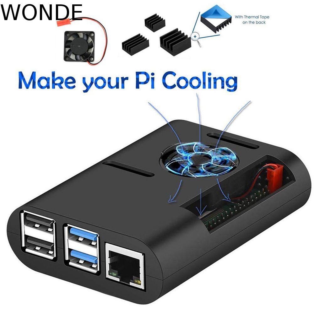 WONDE ฝาครอบสําหรับ Raspberry Pi 4 รุ่น B, Pi 4B, Pi 4 ที่มีประโยชน์ ASB ทนทานฮีทซิงค์เชลล์