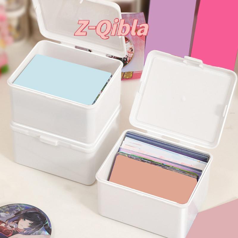 [Z-Qibla-t] กล่องเก็บของโปร่งใสเกาหลีกล่องตาบอดการ์ด Photocard กล่องเก็บของ Photo Card Organizer การจําแนกกล่องพลิก