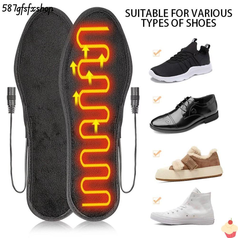SWEETHOME พื้นรองเท้าทําความร้อน USB, Universal Keep Warm อุ่นรองเท้า, กํามะหยี่สั้นรองเท้านุ่มแผ่นผ