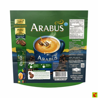 อาราบัส สปีด 3อิน1 กาแฟปรุงสำเร็จชนิดผง เอสเปรสโซ 16 ก. x 28 ชิ้น