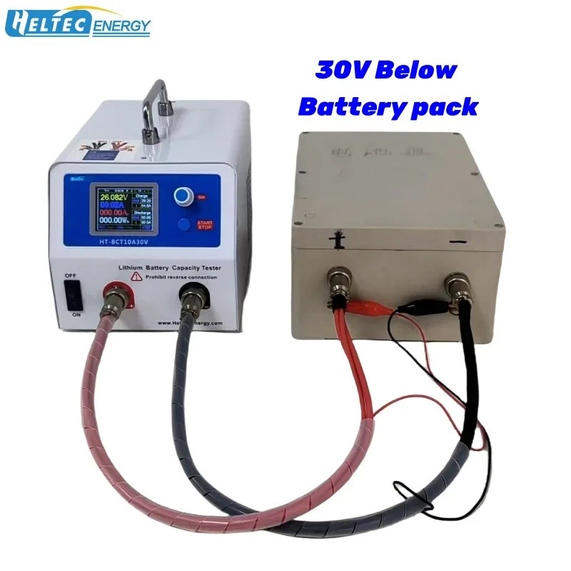 310J Heltec 10A ชาร์จ/Discharge 12V 24V แบตเตอรี่เครื่องทดสอบความจุสําหรับ 18650/21700 Lipo/lifepo4 