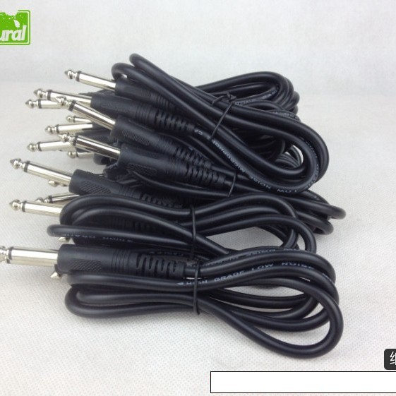 HB 6.3/6.35/6.5 ชายกับชาย Mono ไมโครโฟนไร้สายไมโครโฟนสายสัญญาณเสียง Over-Machine Cable Mixer 3m
