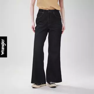 WRANGLER กางเกงยีนส์ผู้หญิง เอวสูง ทรงขาม้ากว้าง รุ่น WR S226WFLAN05 สียีนส์เข้ม