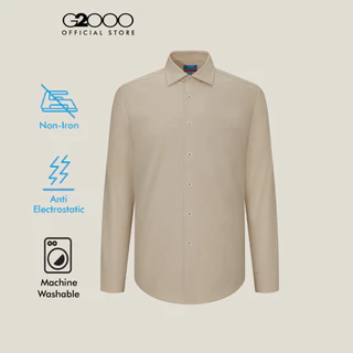G2000 เสื้อเชิ้ตแขนยาวแบบทางการสำหรับผู้ชาย Smart Fit รุ่น 5612334212 สีทราย
