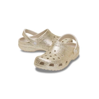 CROCS รองเท้าลำลองผู้ใหญ่ CLASSIC CHUNKY GLITTER CLOG รุ่น 212049-0LH - SANDSTONE