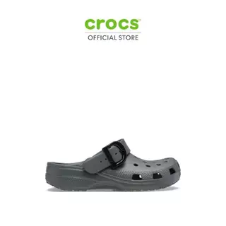 CROCS รองเท้าลำลองผู้ใหญ่ CLASSIC ENAMEL BUCKLE CLOG รุ่น 213347-0YK - CARBON