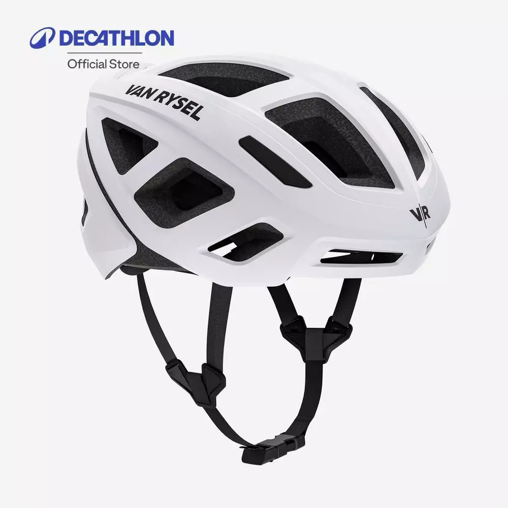 Decathlon Roadr 500 Road Cycling Helmet หมวกกันน็อคสำหรับการปั่นจักรยาน รุ่น Roadr 500 - White