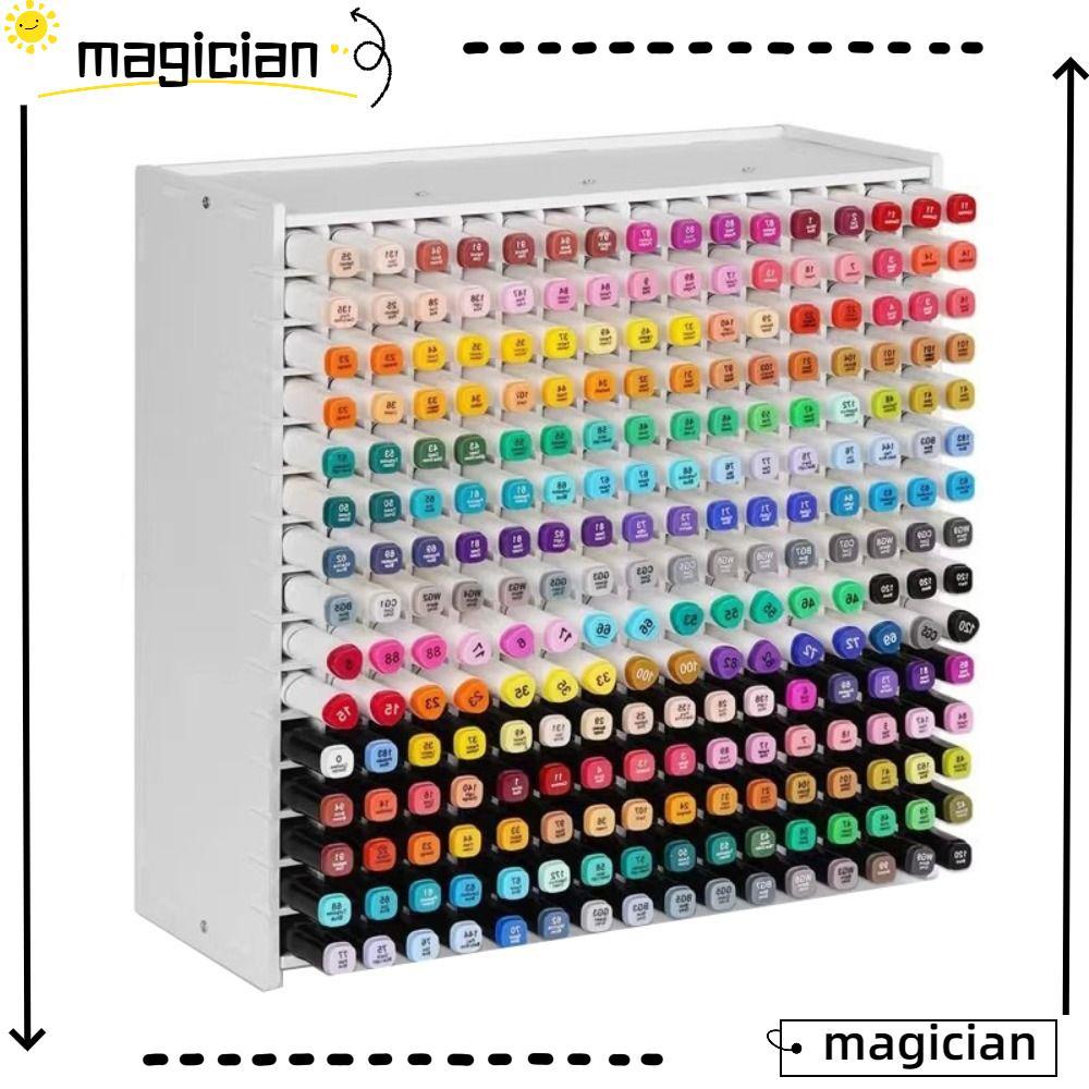 MAGICIAN Art MARKER Rack, PVC ความจุขนาดใหญ่ MARKER ปากกาผู้ถือ, 72/120/180/240 กริด Multi Slots ปากกาคอนเทนเนอร์ Home Office