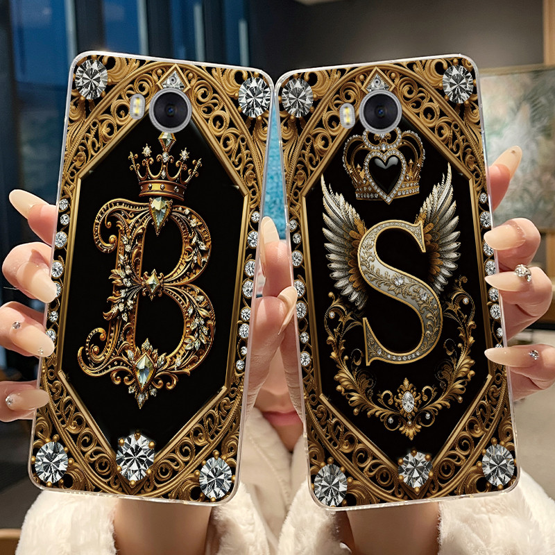 สําหรับ Huawei Y5 2017 Mya-l22 Mya-u29 Y3 2017 CRO-L22 CRO-L02 ใหม่แฟชั่นRetro Letterคู่เคสโทรศัพท์โ