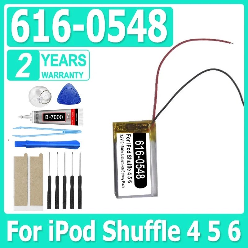 616-0548 เปลี่ยนแบตเตอรี่ 616-0150 สําหรับ ipod Shuffle 4 4rd 5rd 6rd Generation 4 5 6 AE586 + เครื่