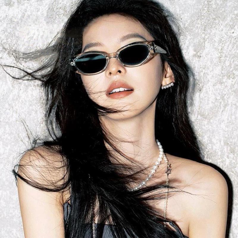 Dirada Retro Cat Eye แว่นตากันแดดผู้หญิง 2025 แว่นตากันแดดป้องกันรังสีอัลตราไวโอเลต Zhang Ruonan2026