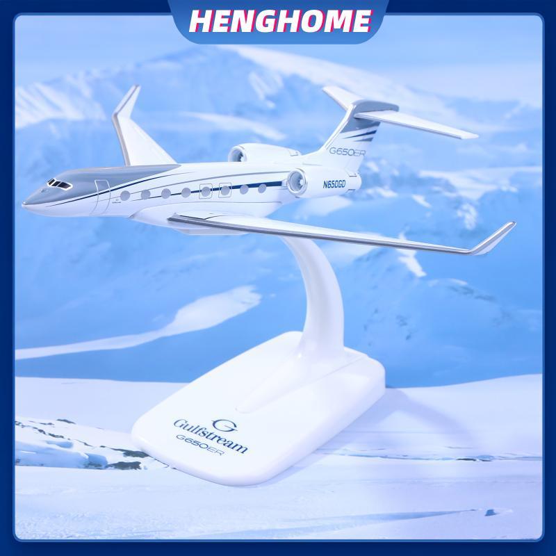 HENGHOME 1PCS Gulfstream G650 Diecast 1/200 Scale เครื่องบินรุ่นเครื่องบิน G650ER เครื่องบินรุ่น HEN