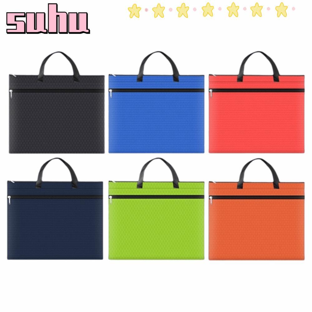 SUHUHD Portfolio Tote Bag, Cloth A3 A3 Document Bag, Waterproof with Handle Large Capacity Art Carry