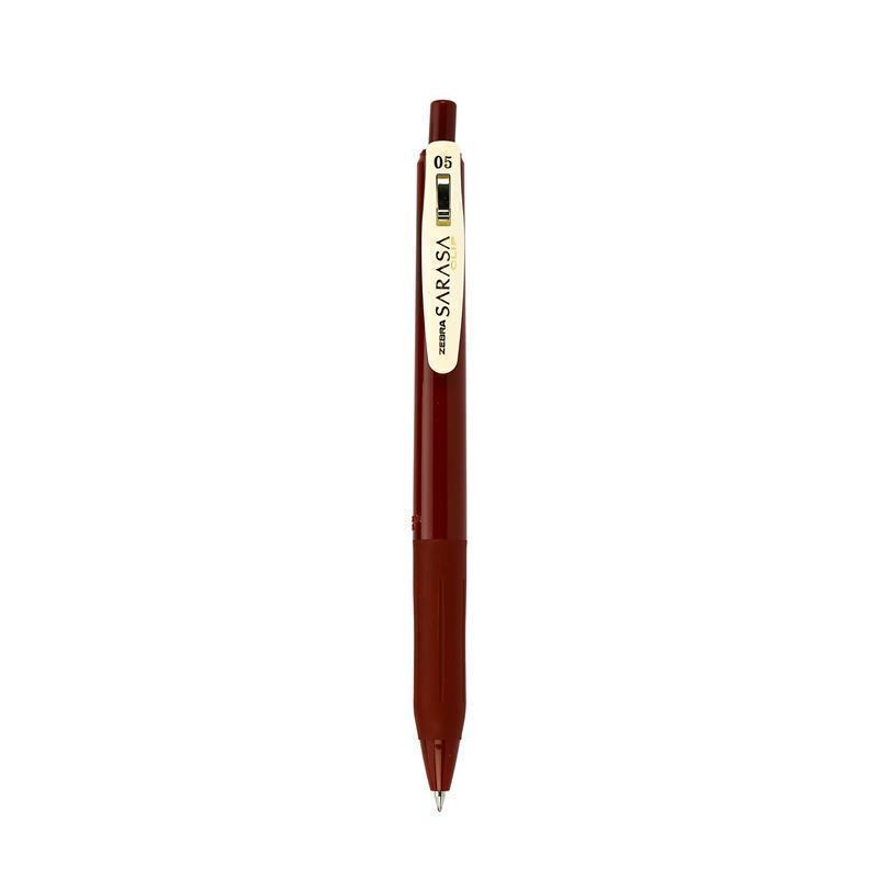 ปากกาหมึกเจล Vintage 0.5 มม. แดงเข้ม ซีบร้า JJ-15-VRB