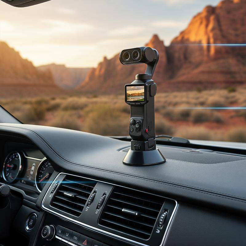 TH 1 ชิ้น Car Mount Braet สําหรับ Insta360 Luna Ultra กล้องฐานกันลื่นสําหรับขับรถทิวทัศน์การบันทึก H