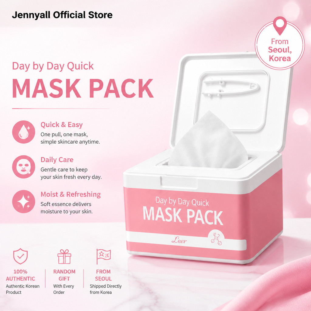 Leer Day by Day Quick Mask Pack Collagen 30ea มาส์กหน้าเกาหลี 1 สกินแคร์เกาหลี Daily Beauty Care Oli