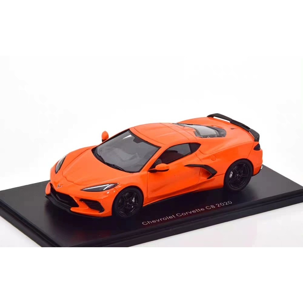 [สต๊อกพร้อมเดี่ยว] Spark Chevrolet Corvette Corvette Corvette C8 20201/43 แพ็คดั้งเดิมสีส้ม