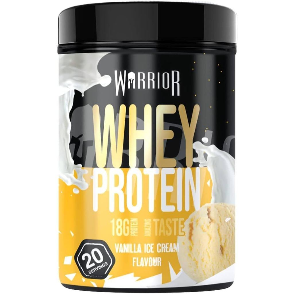 Warrior Whey Protein Powder 500g, 20 เสิร์ฟ – อาหารเสริมเขย่าโปรตีนสูงสําหรับการเจริญเติบโตของกล้ามเ
