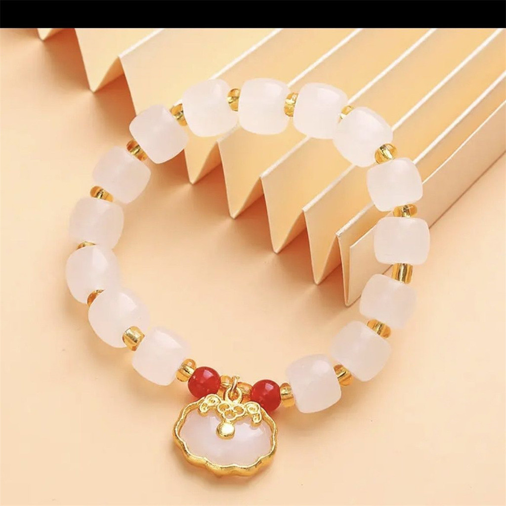 Keyuke Begin Bracelet Bracelet Lanolin White Safe Bracelet Multi-Circle Single Circle 26514SL