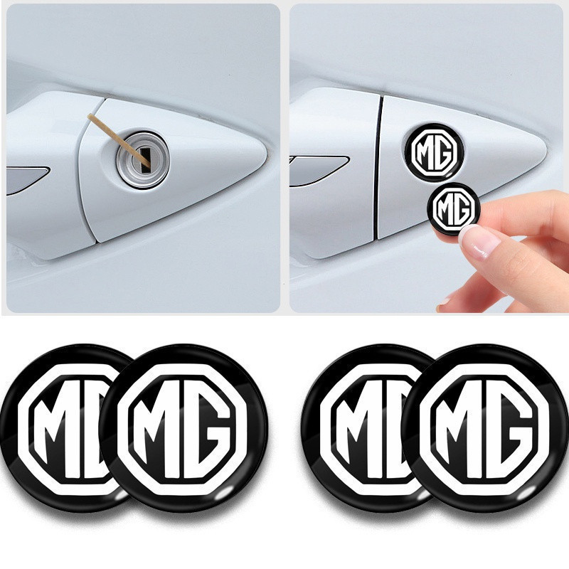 รถประตู handle keyhole สติกเกอร์กันน้ําป้องกันการอุดตัน anti-soot ป้องกันสติกเกอร์โลโก้รถสติกเกอร์ตก