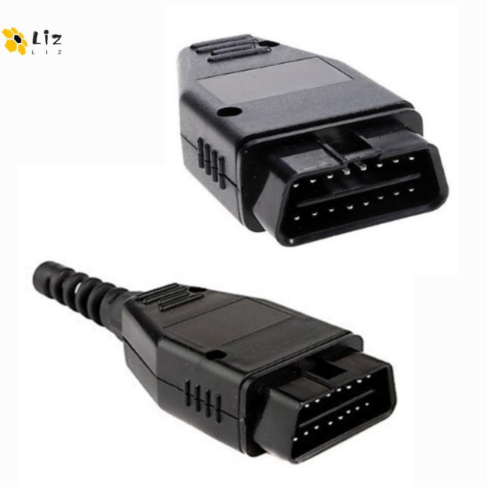 LIZMOMO OBD2 Connector Universal DIY อุปกรณ์เสริม OBD ปลั๊กตัวผู้