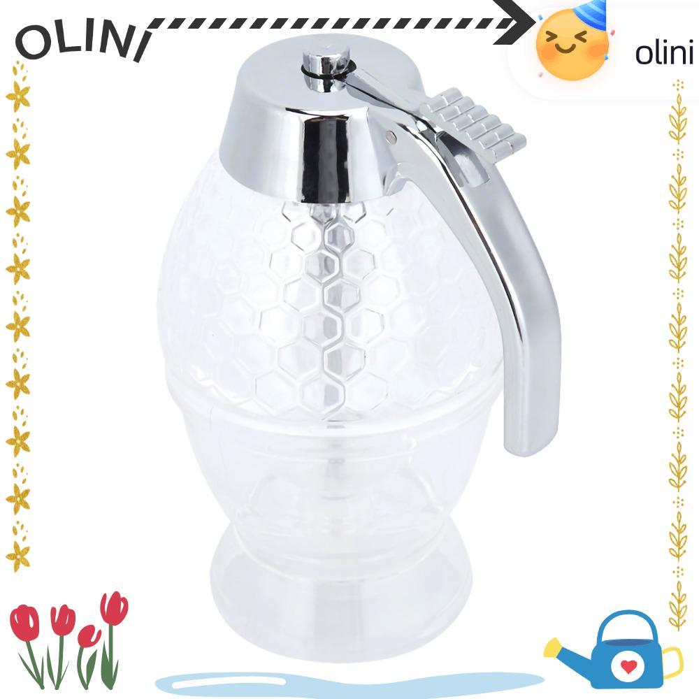 OLIINI เครื่องจ่ายน้ําเชื่อม 200 มล. พร้อมขาตั้งเครื่องจ่ายน้ําผึ้งหม้อน้ําเชื่อมที่สวยงามสําหรับห้องครัว