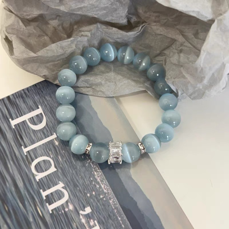 Cool Full Score High Ice Opal Bracelet New Chinese Style Play Accessories-Minges Shop