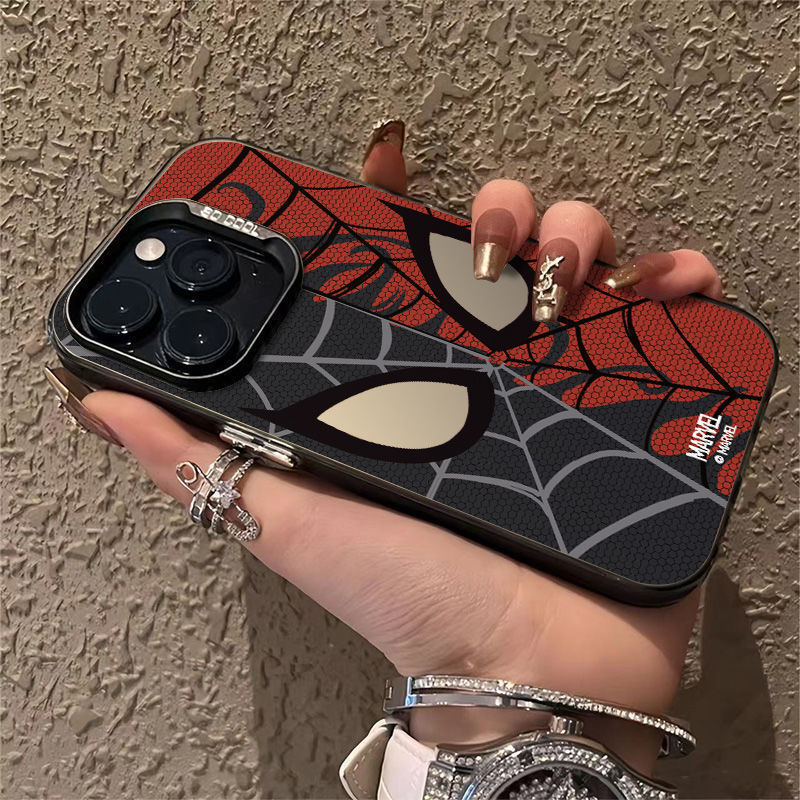 ReadyStock | เคสไอโฟนกราฟิก Cool Web Hero | การออกแบบตัวละคร Good vs Dark | เข้ากันได้กับ iPhone 16 