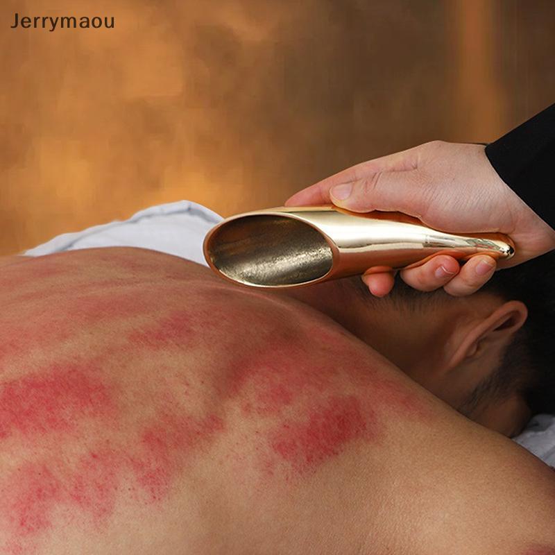 [JRY] ทองแดงบริสุทธิ์ Guasha แผ่นกลับไหล่คอ Body Guasha เครื่องมือนวดทั้งร่างกาย Universal นวดเท้าทอ