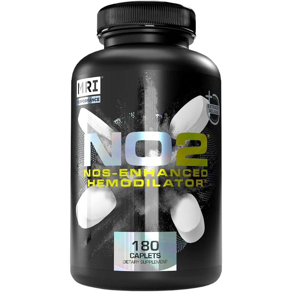 MRI NO2 Nitric Oxide Booster, 3000mg L-Arginine & AAKG (180 แคปซูล)