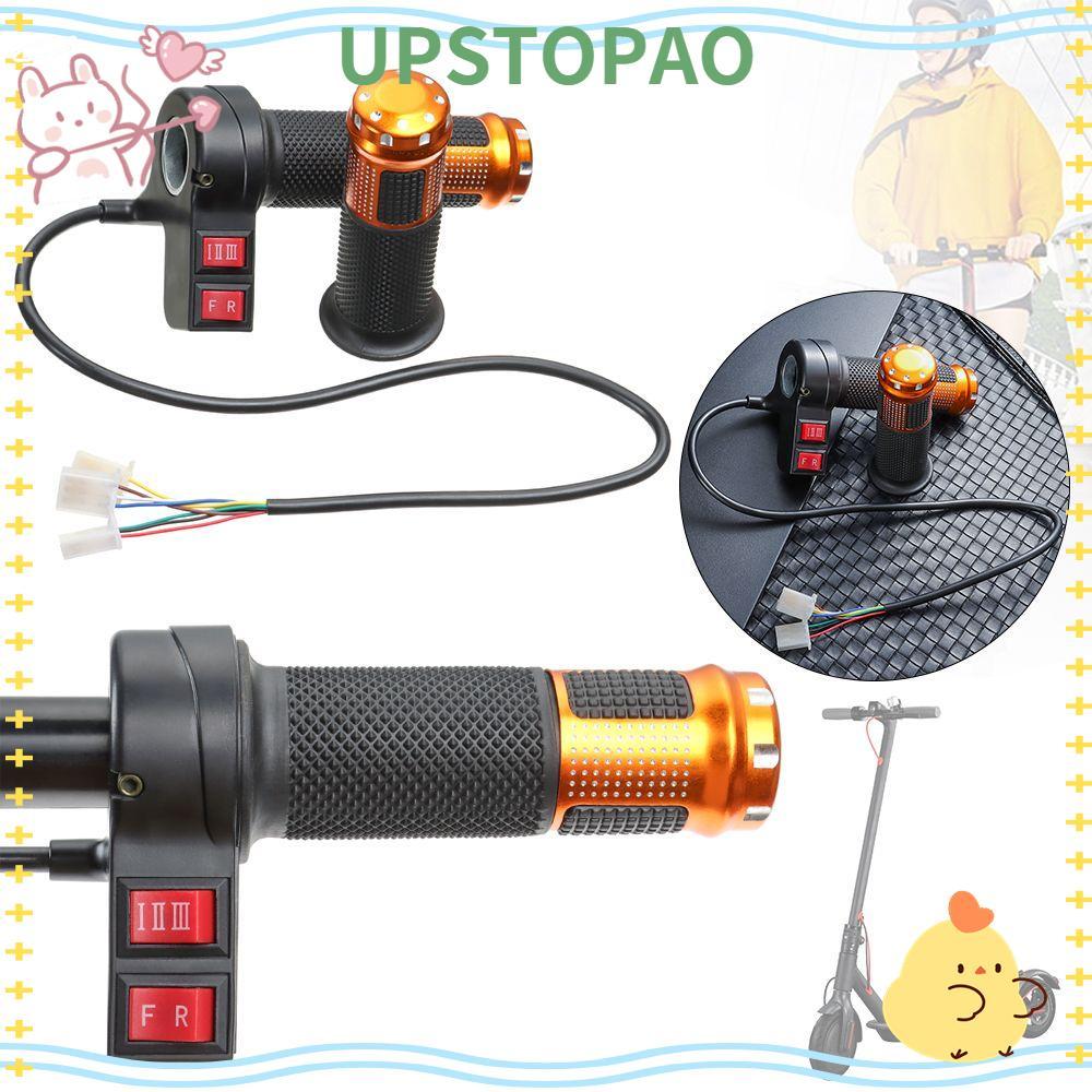 UPSTOPAO ไฟฟ้าจักรยานคันเร่ง Grip Handle 24 V/36 V/48 V/64 V/72 V/96 V ทนทาน E-Bike คันเร่ง Grip