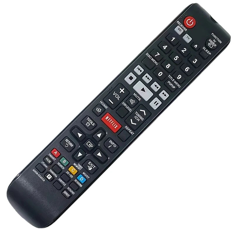ใช้งานร่วมกับ Samsung TV HT-E4500, HT-E5400 HTE5500W HT-E6730W HT-EM45 HT-EM45C HT-EM53C รีโมทคอนโทร