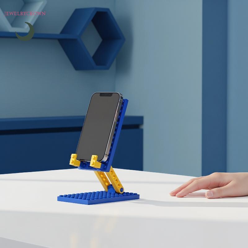 Creative Building Blo Design Phone Stand ปรับได้พับได้สําหรับโต๊ะใดๆ [VN]