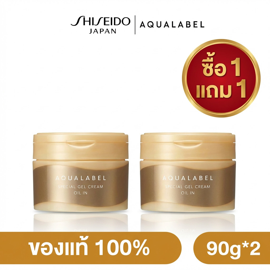 ⭐(ซื้อ 1 แถม 1)⭐AQUALABEL Special Gel Cream Ex Oil In AQUALABEL Special Gel Cream Ex (Oil In) (90g) 