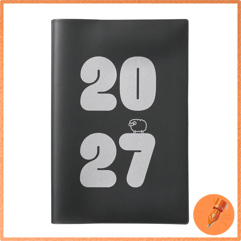 EDiT 2027 Planner, Starting January 2027, One Page Per Day, B6 Variant, Recycled PVC Cover, Sheep De